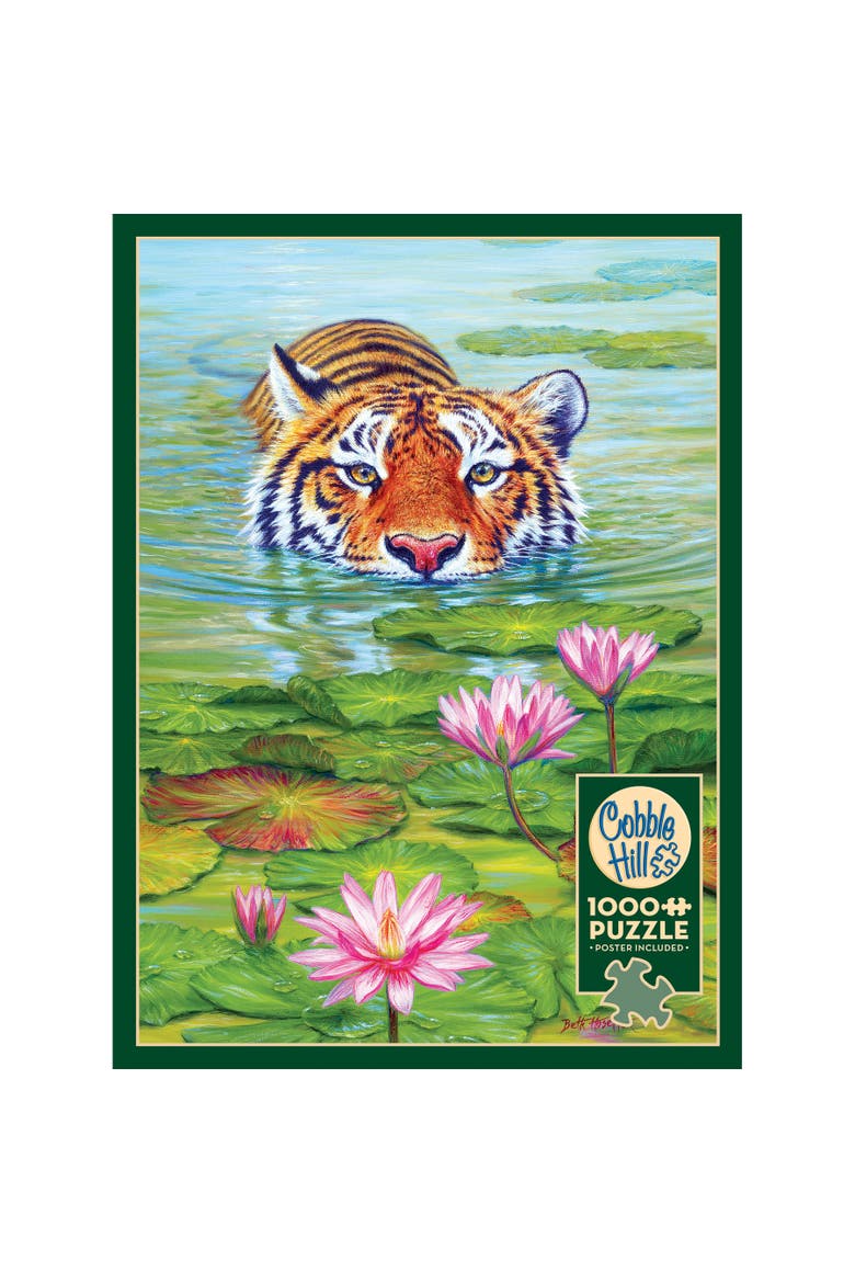 Hill 1000 Piece Puzzle Land Of The Lotus Reference Poster Included, Alternate, color, Multicolored
