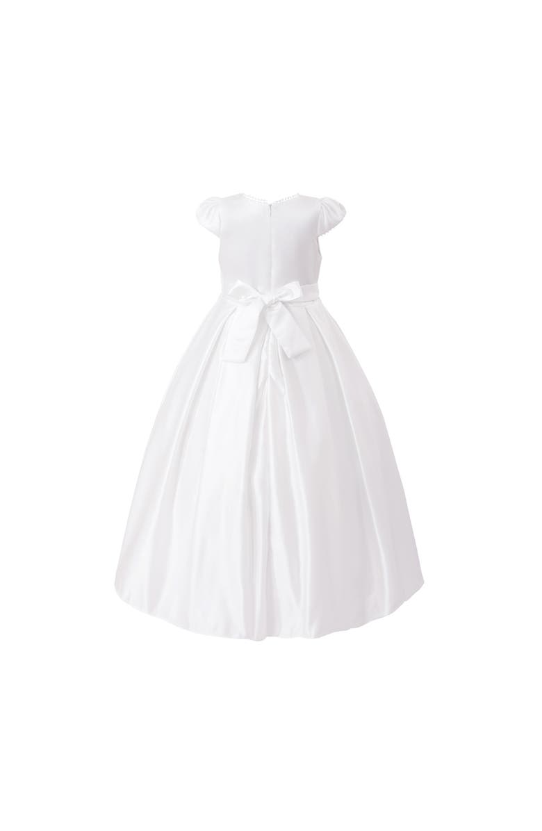 Tulleen Dalmira Puff Sleeve Formal Dress, Alternate, color, White