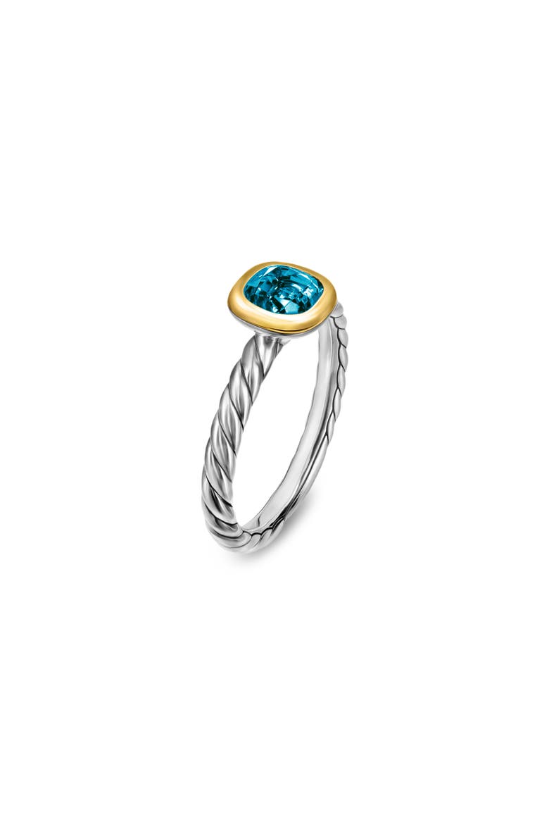 Mercer Cable Ring, Alternate, color, SILVER HAMPTON BLUE TOPAZ
