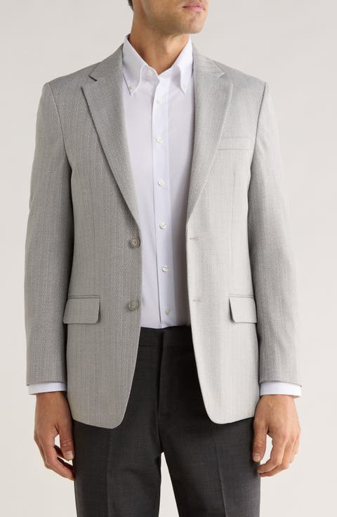 Two-Button Notch Lapel Sport Coat