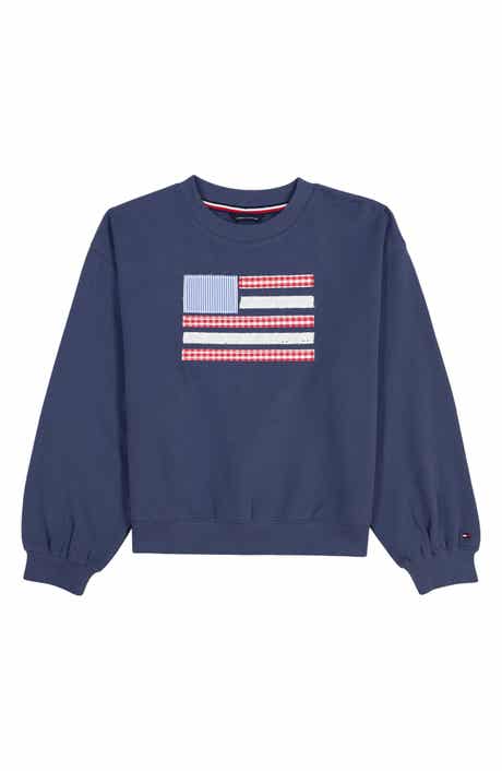 Kids' Flag Appliqué Sweatshirt