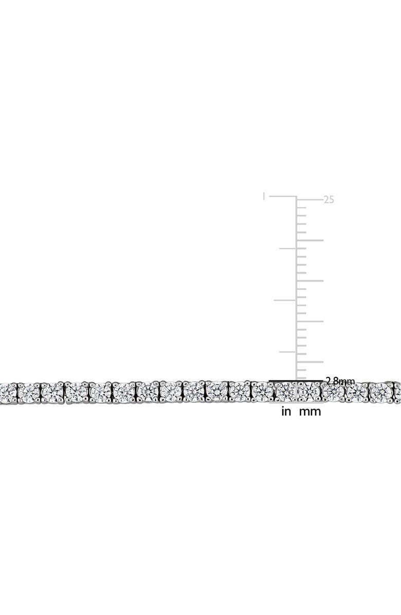 Julianna B. White Cubic Zirconia Tennis Necklace, Alternate, color, Sterling Silver