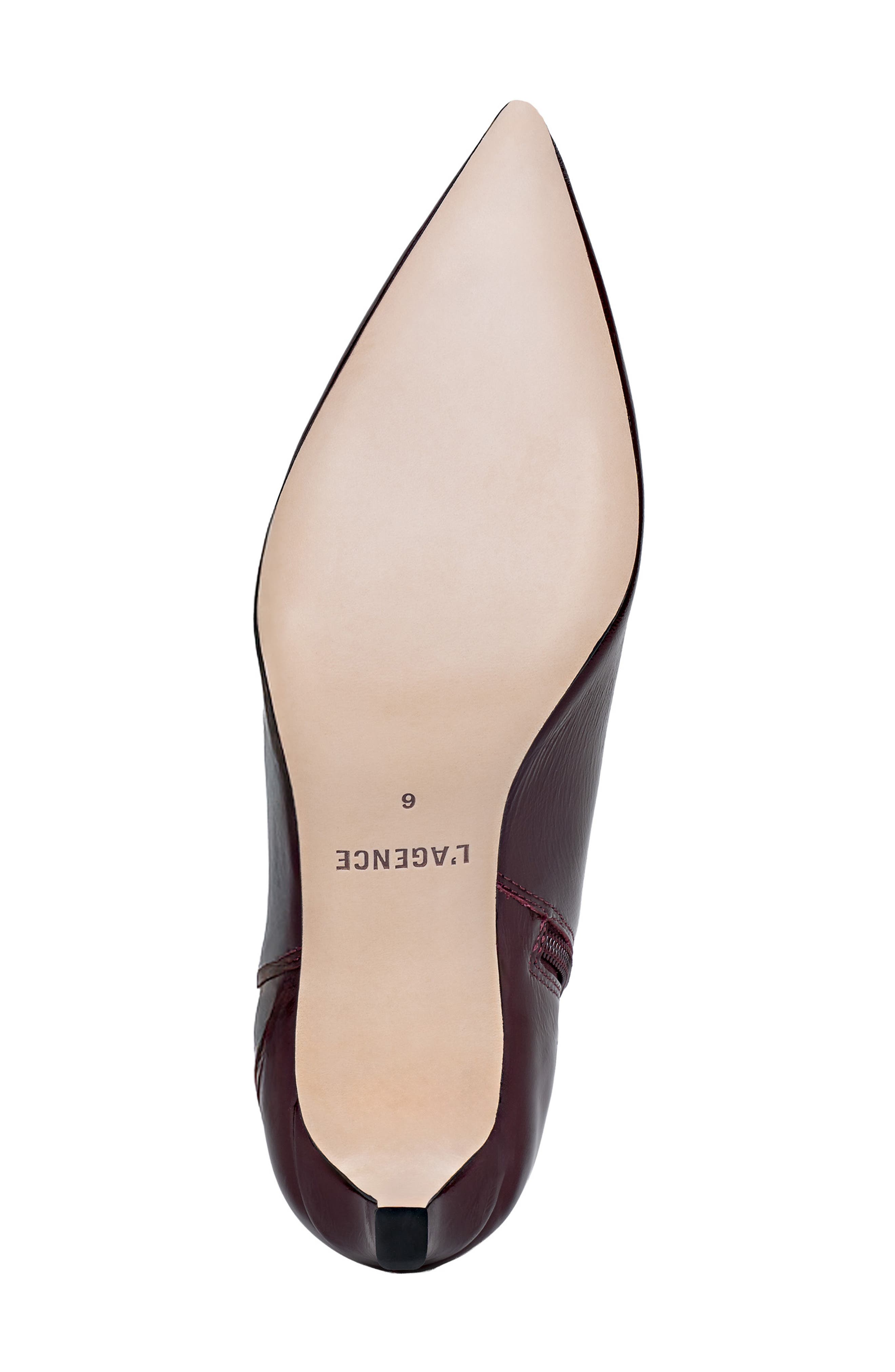 L'AGENCE Lilly II Bootie, Alternate, color, Wine Patent
