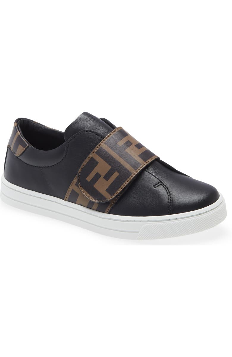 Fendi Kids' FF Logo Low Top Sneaker, Main, color,