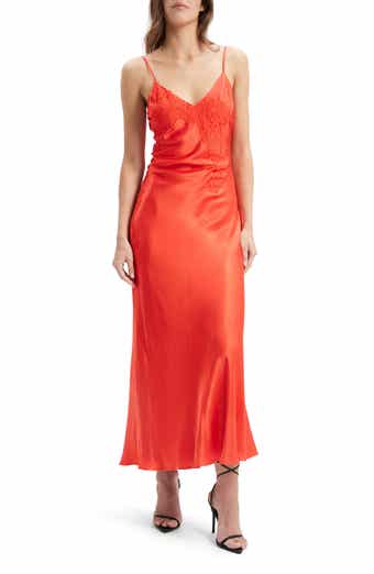 Bardot Avoco Lace Trim Midi Slipdress