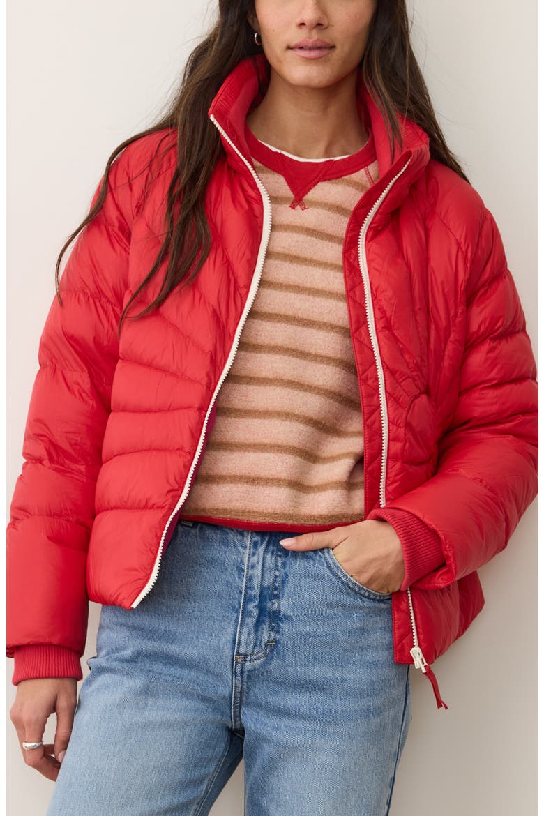 Sunbeam Puffer Jacket, Main, color, CHERRY RED