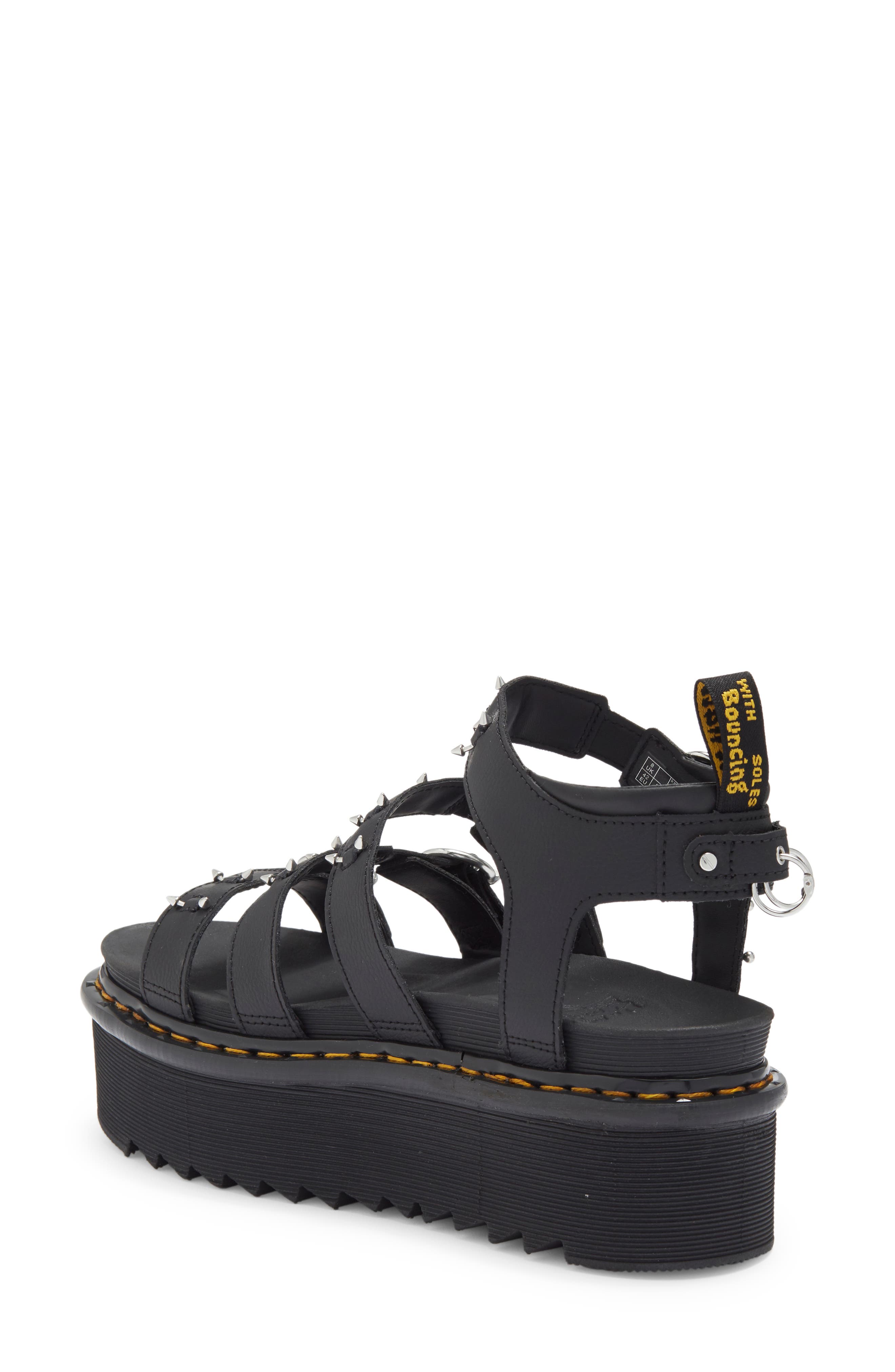 Blaire Quad Platform Strappy Sandal, Alternate, color, BLACK ATHENA