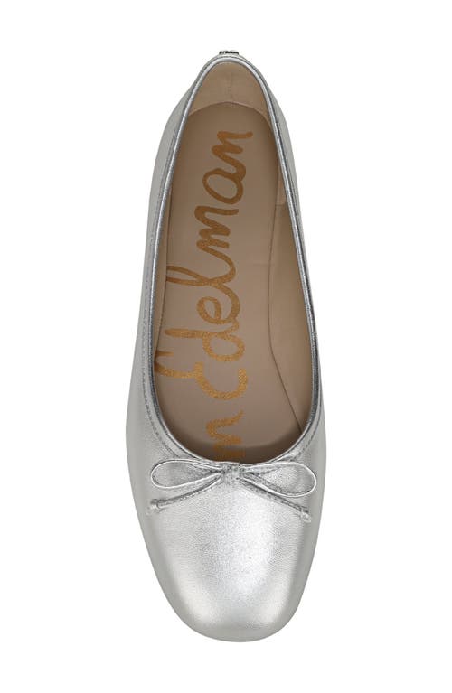 Sam Edelman Alie Ballet Flat In Silver