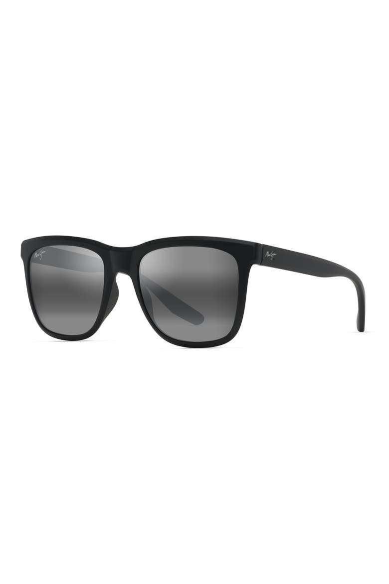 Pehu 55mm PolarizedPlus2® Square Sunglasses, Alternate, color, BLACK