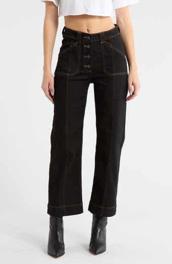 Vigoss Exposed Button Ankle Trouser Jeans