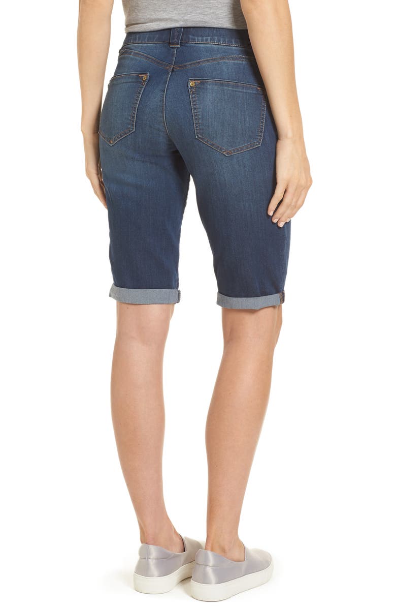 Wit & Wisdom 'Ab'Solution Cuffed Denim Shorts, Alternate, color, Blue