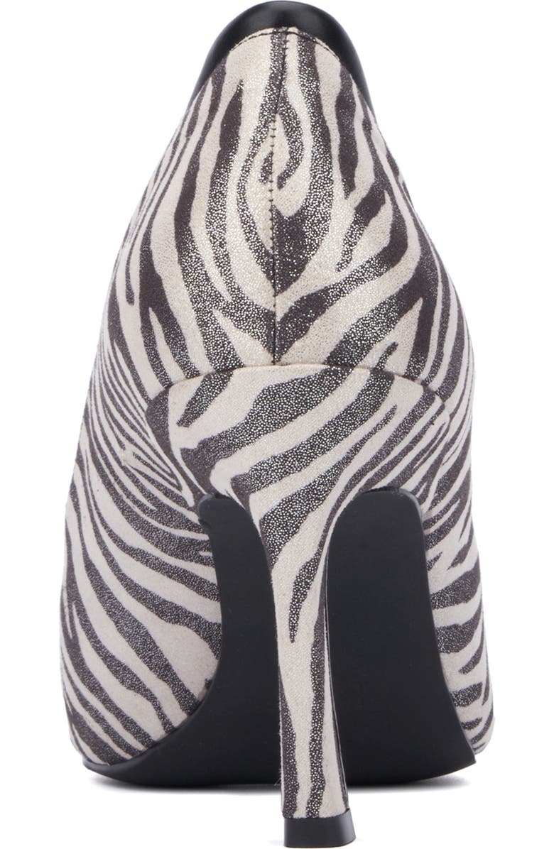 NEW YORK AND COMPANY Kailynn Stiletto Pump, Alternate, color, Zebra