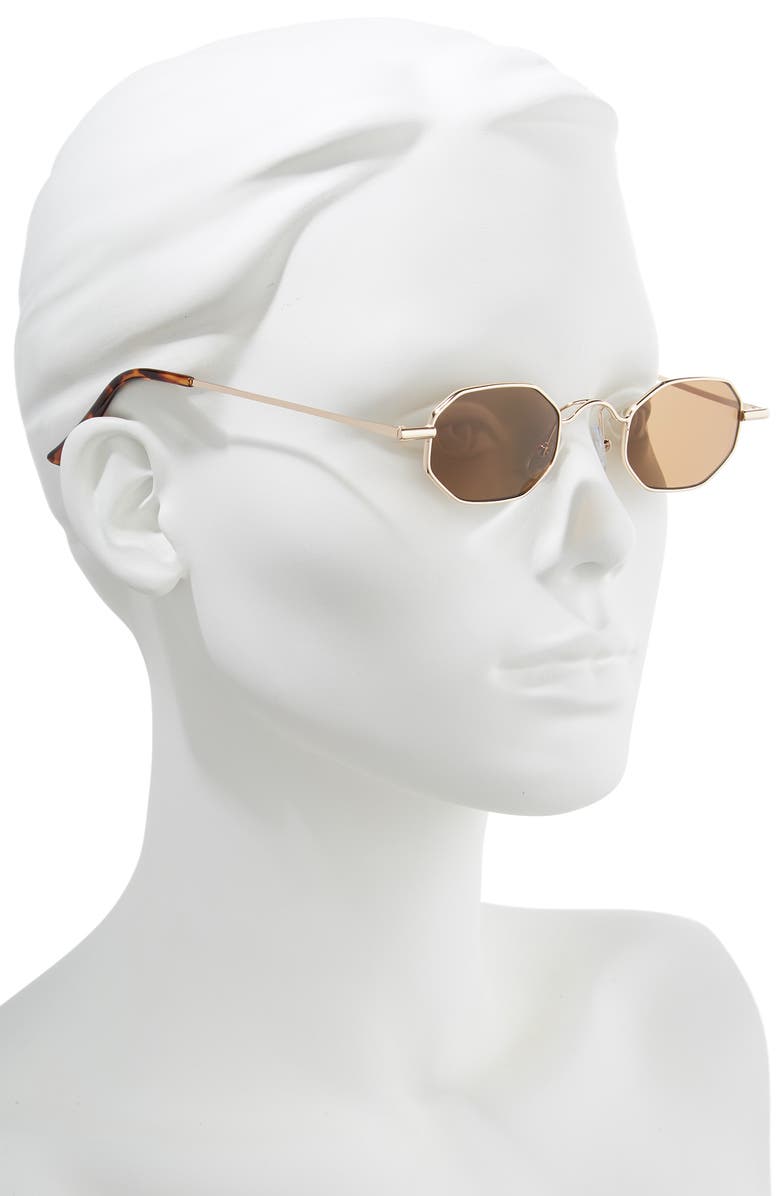 BP. 40mm Mini Hexagon Sunglasses, Alternate, color, 