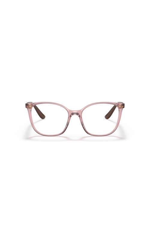 Vogue Eyewear 52mm Rectangle Optical Glasses In Pink