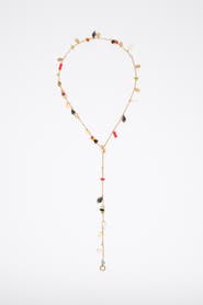 Bimba y Lola Aged Necklace With Stones And Shells