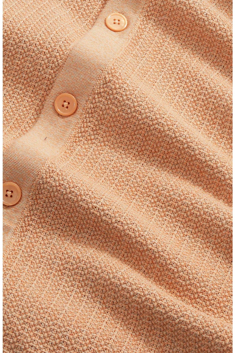 Ares 60019 Short Sleeve Organic Cotton Cardigan, Alternate, color, CORALSHELL