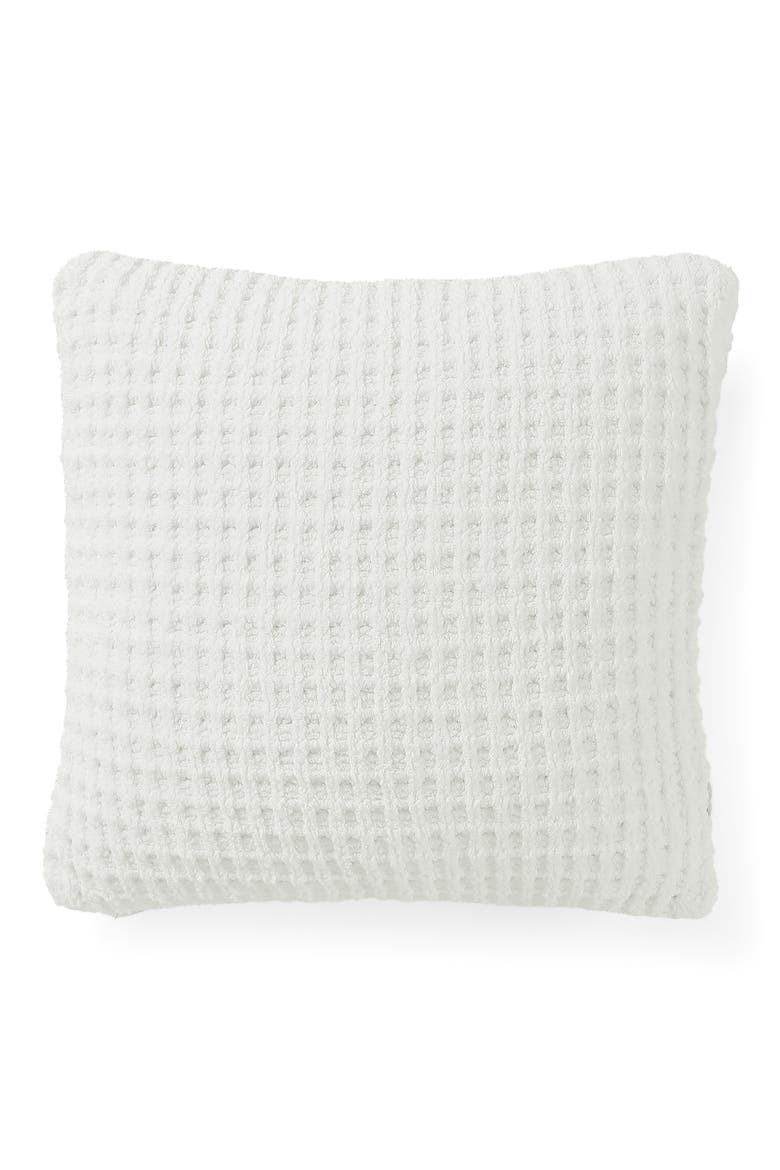 Snug Waffle Throw Pillow, Main, color, OFF WHITE