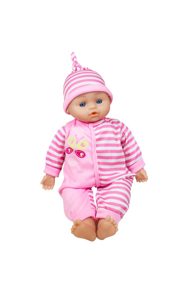 Lissi Doll 16 Inch Talking Baby Doll, Striped Butterfly Outfit, Alternate, color, Multicolored