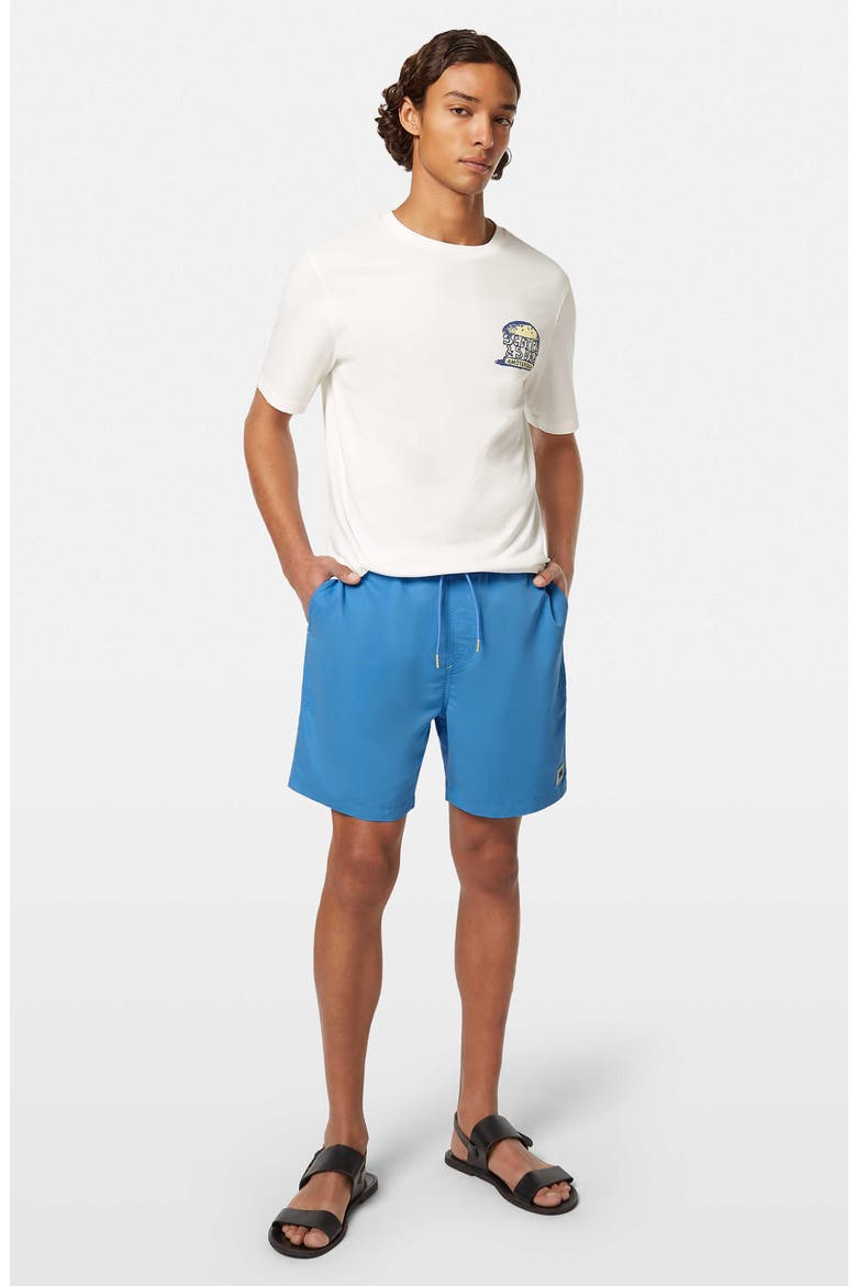 Stretch Swim Trunks, Alternate, color, AQUA BLUE