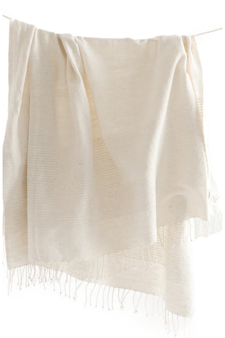 Riviera Cotton Bath Towel, Main, color, Natural w/ Gray