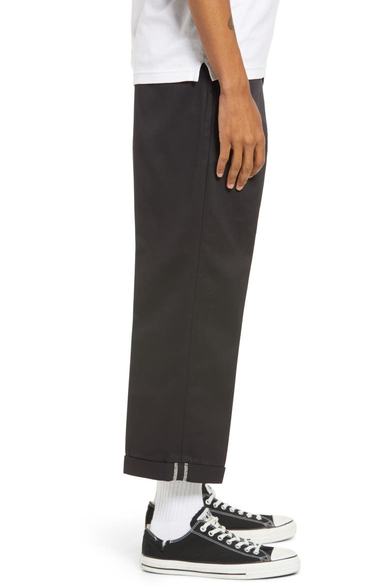 Men's R2R Regular Fit Cuffed Pants, Alternate, color, BLACK
