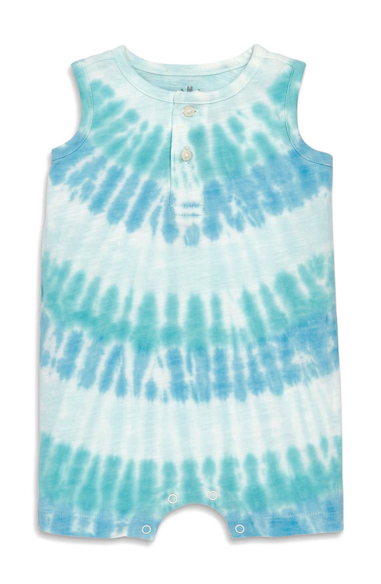 Primary Baby Tank Shortie In Tie-Dye, Main, color, Cool Sunburst Tie Due