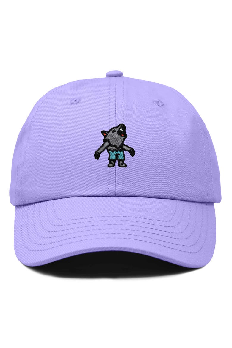 Werewolf Embroidered Dad Hat, Main, color, Lavender
