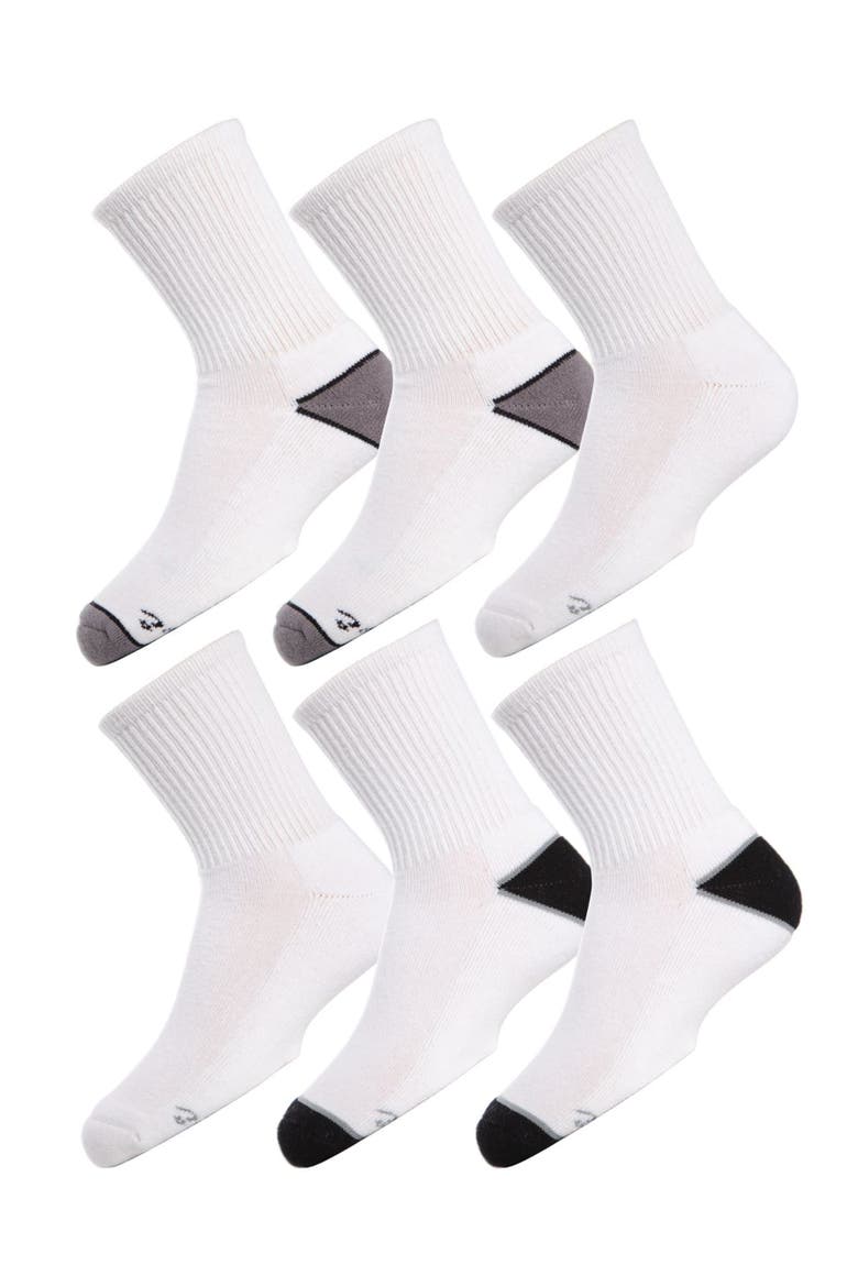 Crew Sport Socks 3-Pack, Main, color, Black-White-Gray