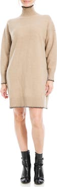 MAX STUDIO Long Sleeve Turtleneck Dress