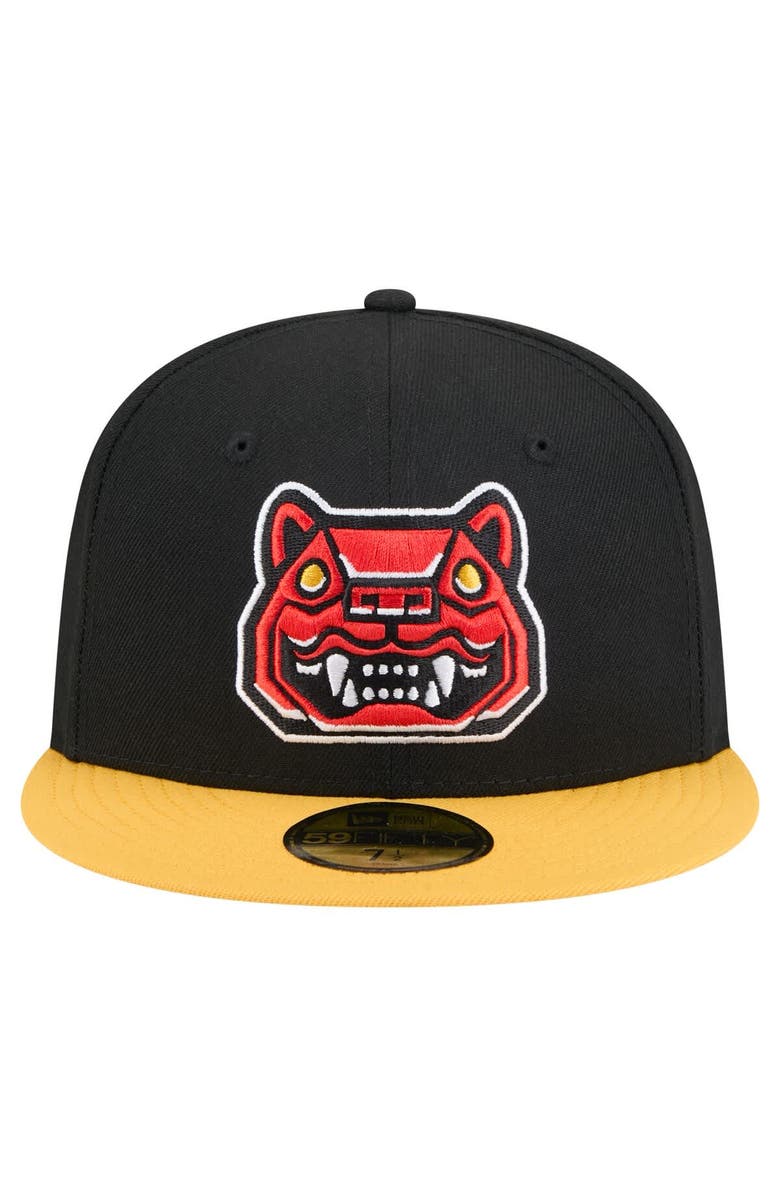 New Era Men's New Era Black New Hampshire Fisher Cats Copa de la Diversión 59FIFTY Fitted Hat, Alternate, color,
