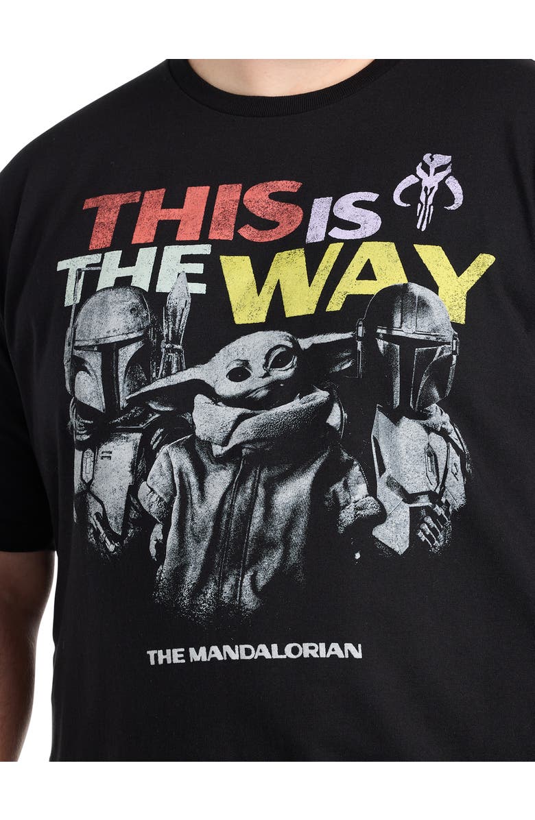 True Nation by DXL Big & Tall Star Wars Mandalorian Graphic Tee, Alternate, color, Black