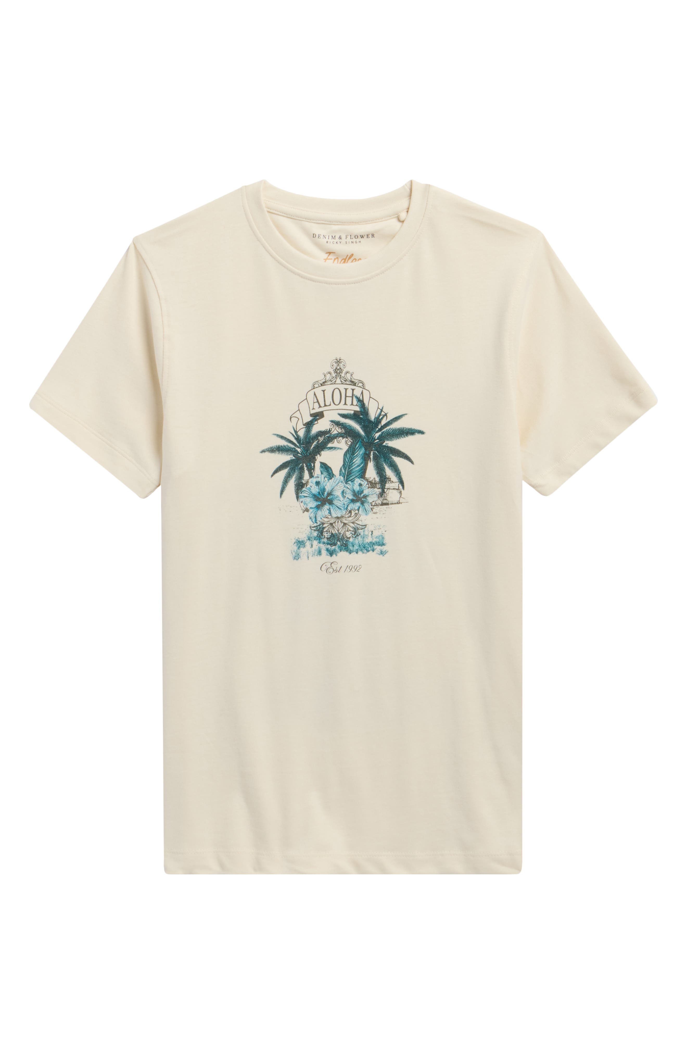 DENIM AND FLOWER Kids' Aloha Graphic T-Shirt
