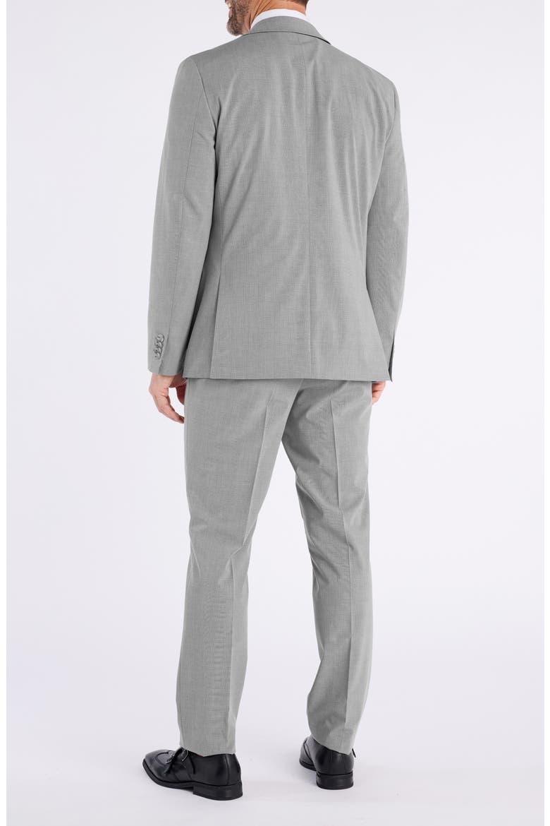 Light Grey Plaid Suit, Alternate, color, GREY