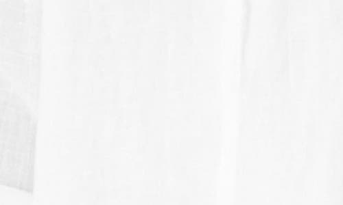 Eileen Fisher Shawl Collar Open Front Organic Linen Jacket In White