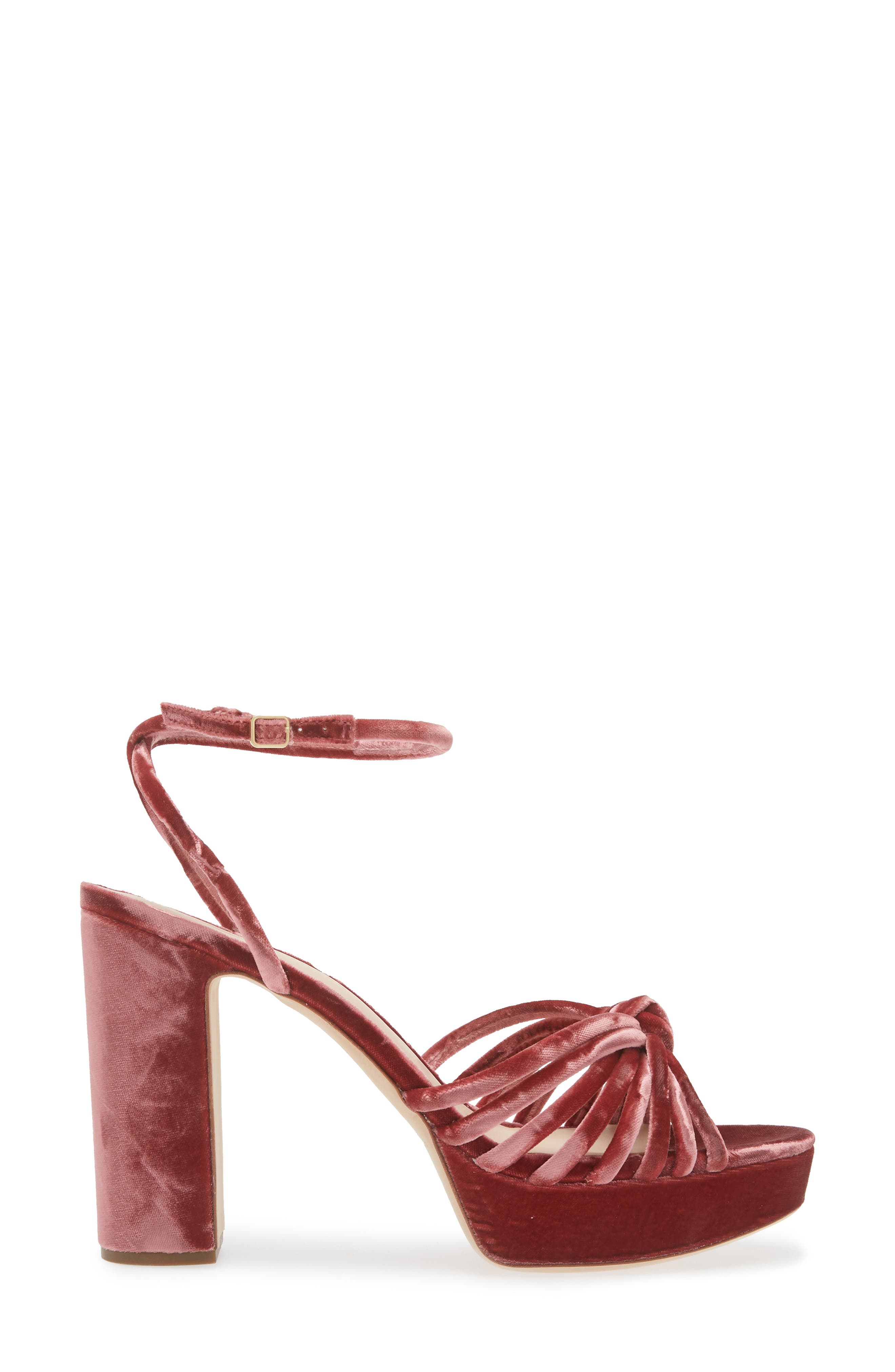 Rivka Ankle Strap Platform Sandal, Alternate, color, TEA ROSE