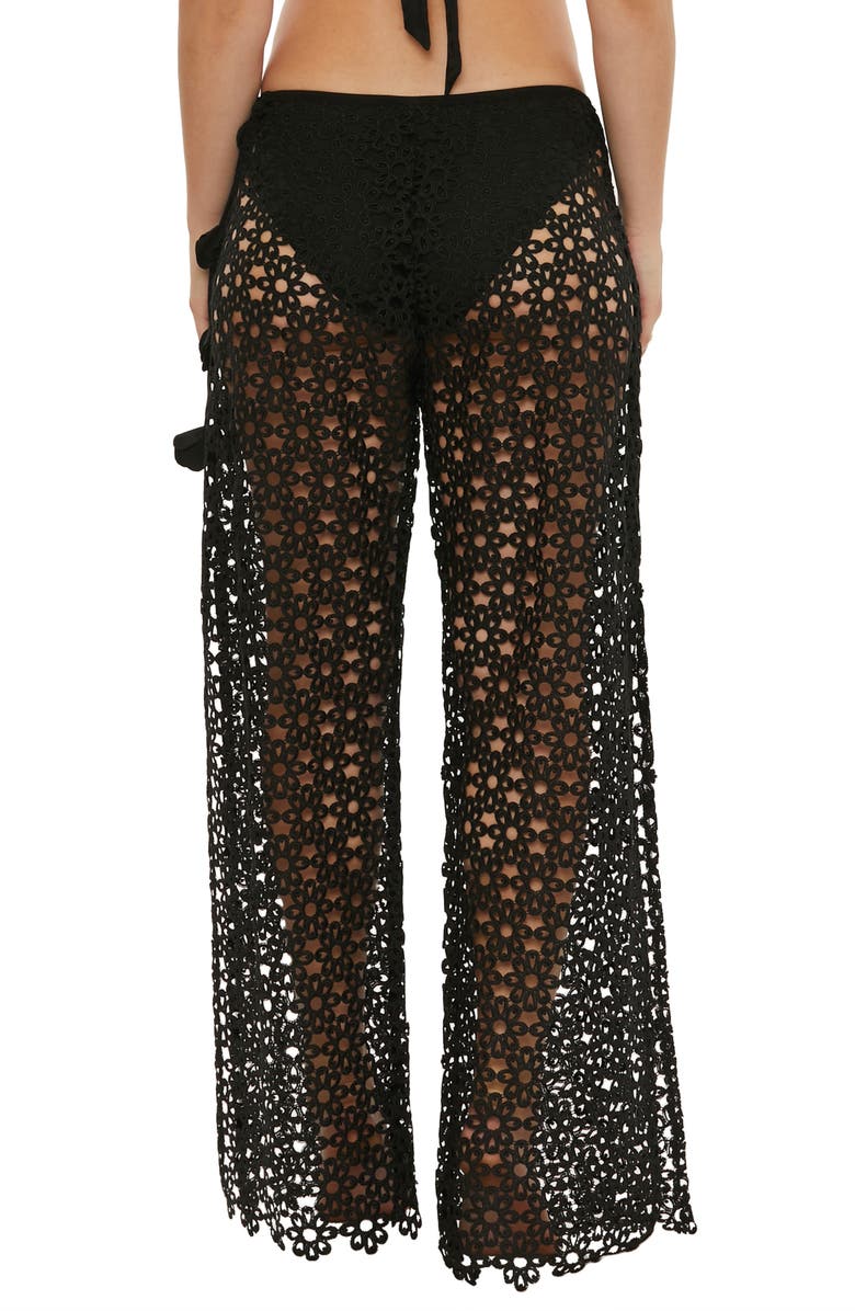 Trina Turk Chateau Floral Mesh Cover-Up Pants, Alternate, color,