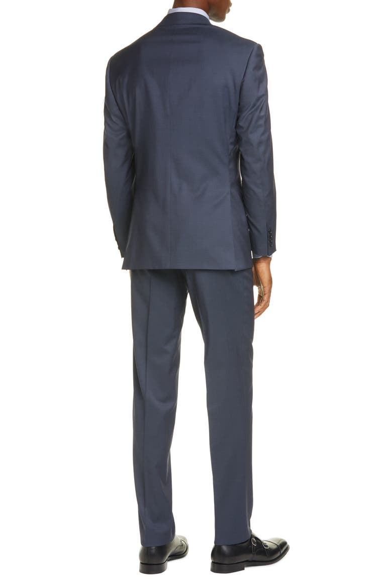 Siena Classic Fit Solid Wool Suit, Alternate, color, NAVY