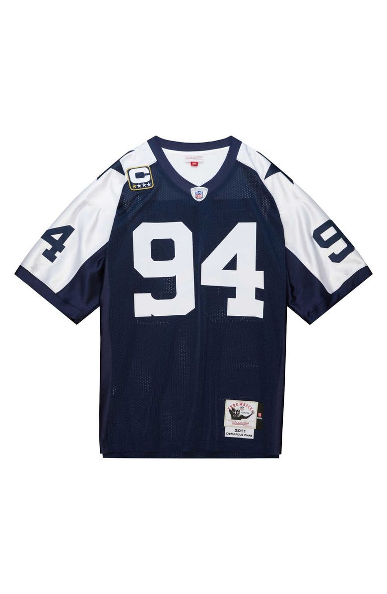 Mitchell & Ness Men's Mitchell & Ness DeMarcus Ware Navy Dallas Cowboys 2011 Authentic Throwback Retired Player Jersey, Alternate, color, 