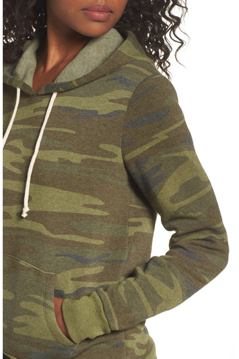 Camo Pullover Hoodie, Alternate, color, CAMO