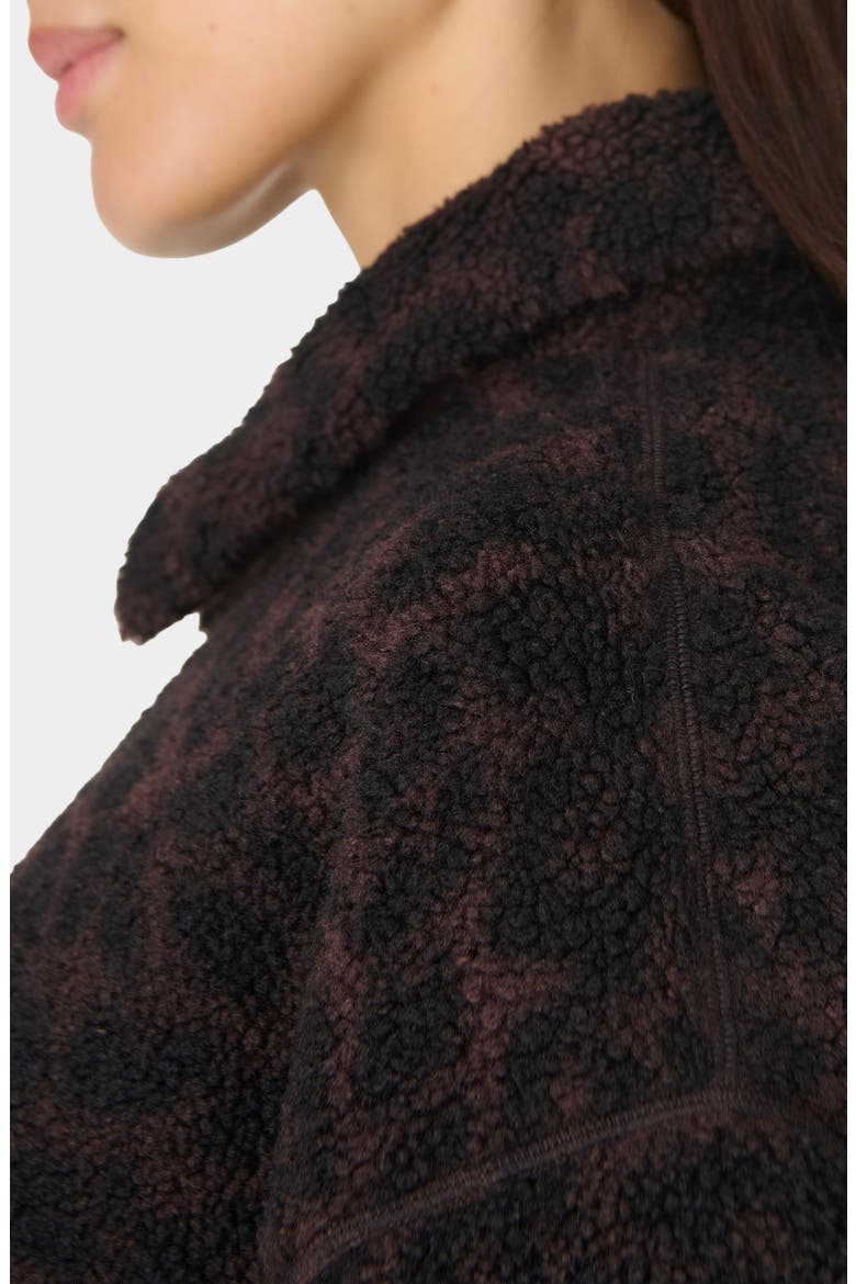 Leopard Print Fleece Jacket, Alternate, color, LARGE BROWN LEOPARD PRINT