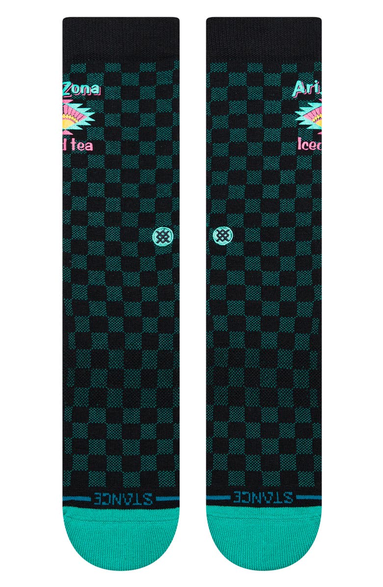 Stance Iced to See You Combed Cotton Blend Crew Socks, Alternate, color, Black