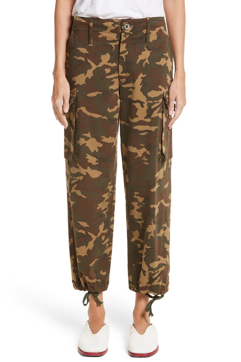 PSWL Camouflage Stretch Cotton Pants, Main, color, CAMO
