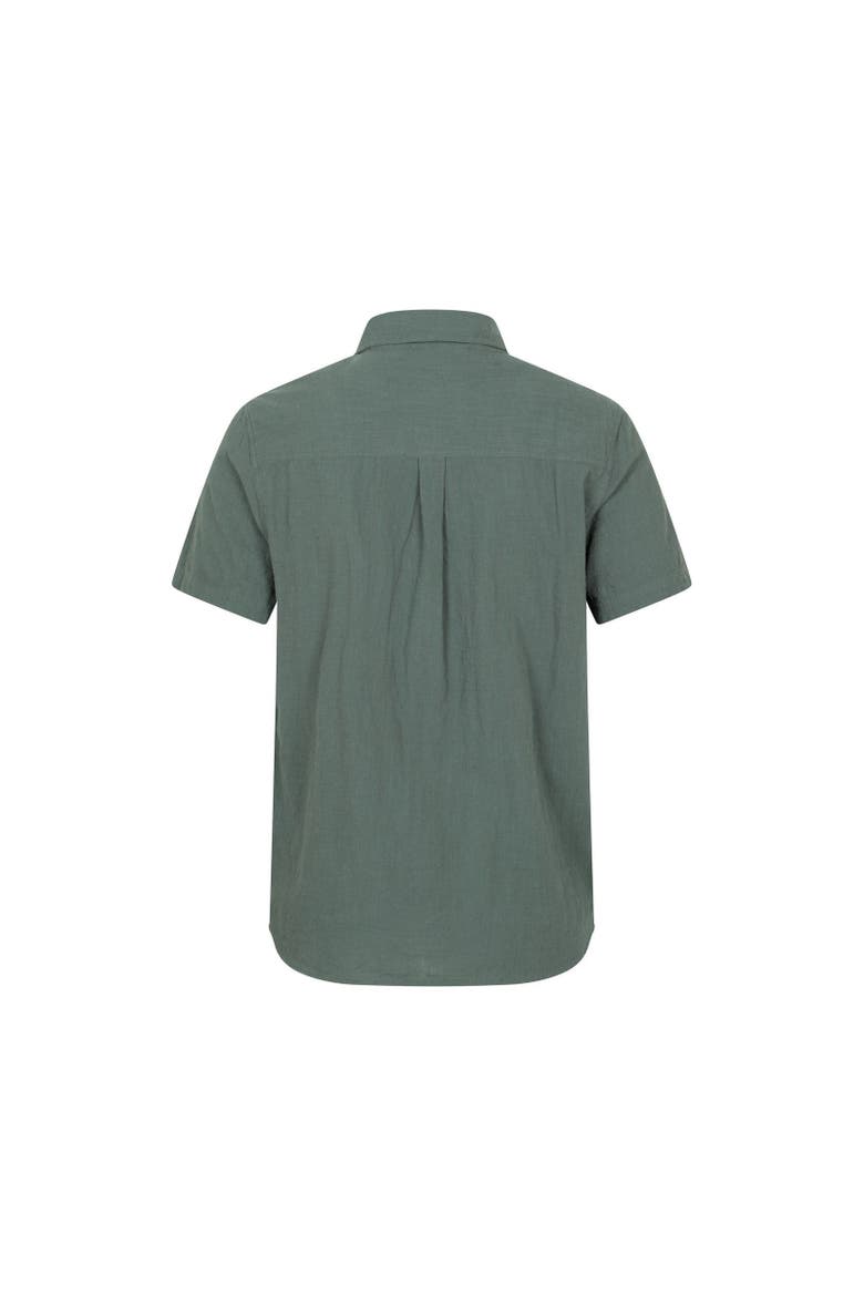 Palm Textured Short-Sleeved Shirt, Alternate, color, Green