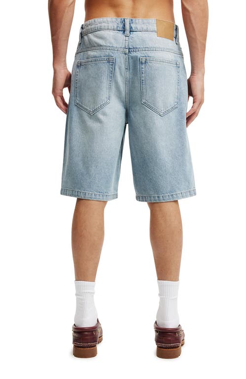 Shop Cotton On Baggy Denim Short In Vision Blue