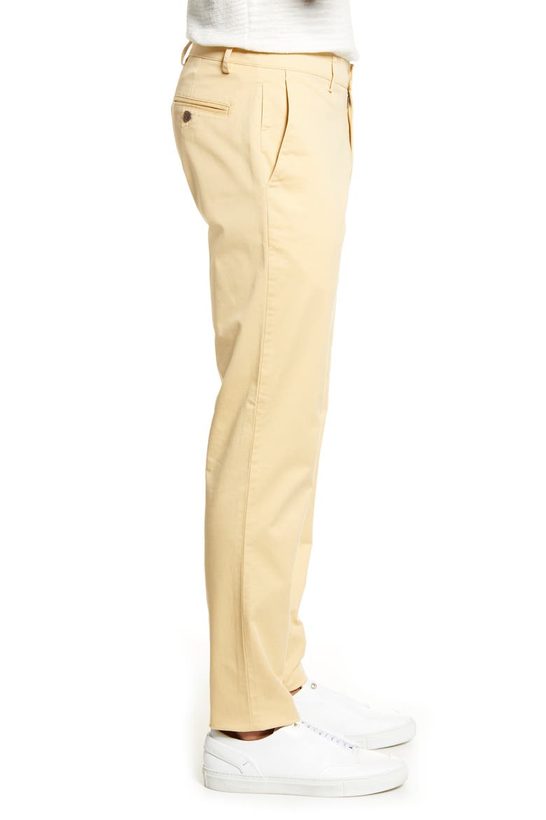 Connor Slim Fit Stretch Cotton Chino Pants, Alternate, color, WASHED YELLOW
