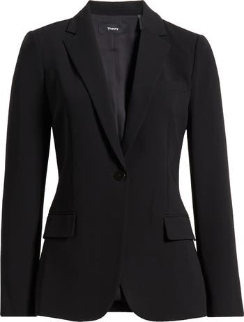 Theory テーラードジャケットSTAPLE BLAZER B 黒 Admiral Crepe Staple Blazer | Theory