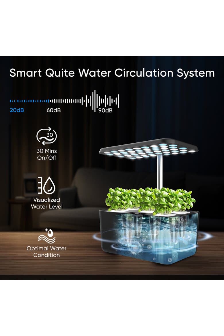 Indoor Hydroponic Growing System, Alternate, color, Black