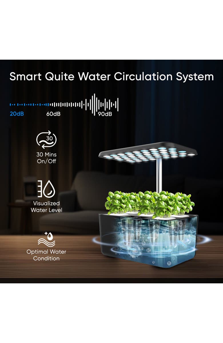 Sonicgrace Indoor Hydroponic Growing System, Alternate, color, Black