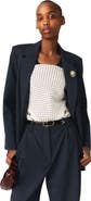 maje Striped suit jacket
