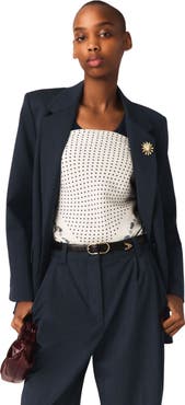 maje Striped suit jacket